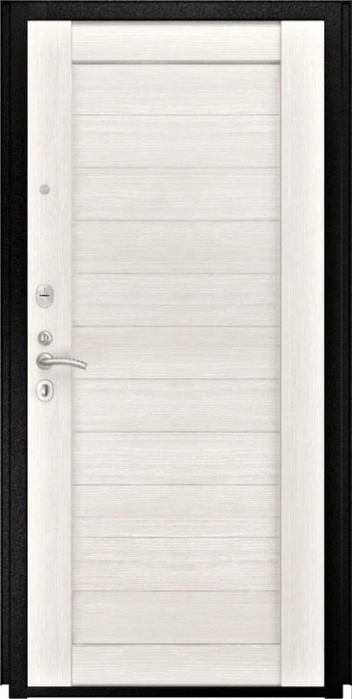 Входная дверь ДвериПРО Квадро СБ-3 листв. бел. (21 беленый дуб) DPRO204881 внутренняя сторона